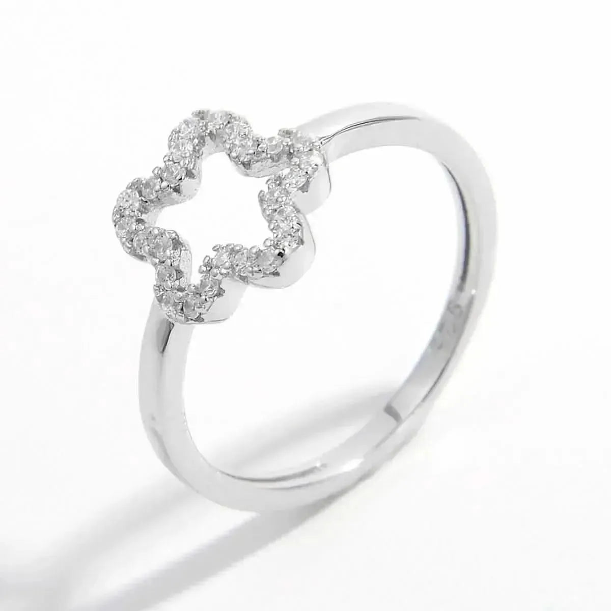 925 Sterling Silver Inlaid Zircon Ring - Bad Moms Club
