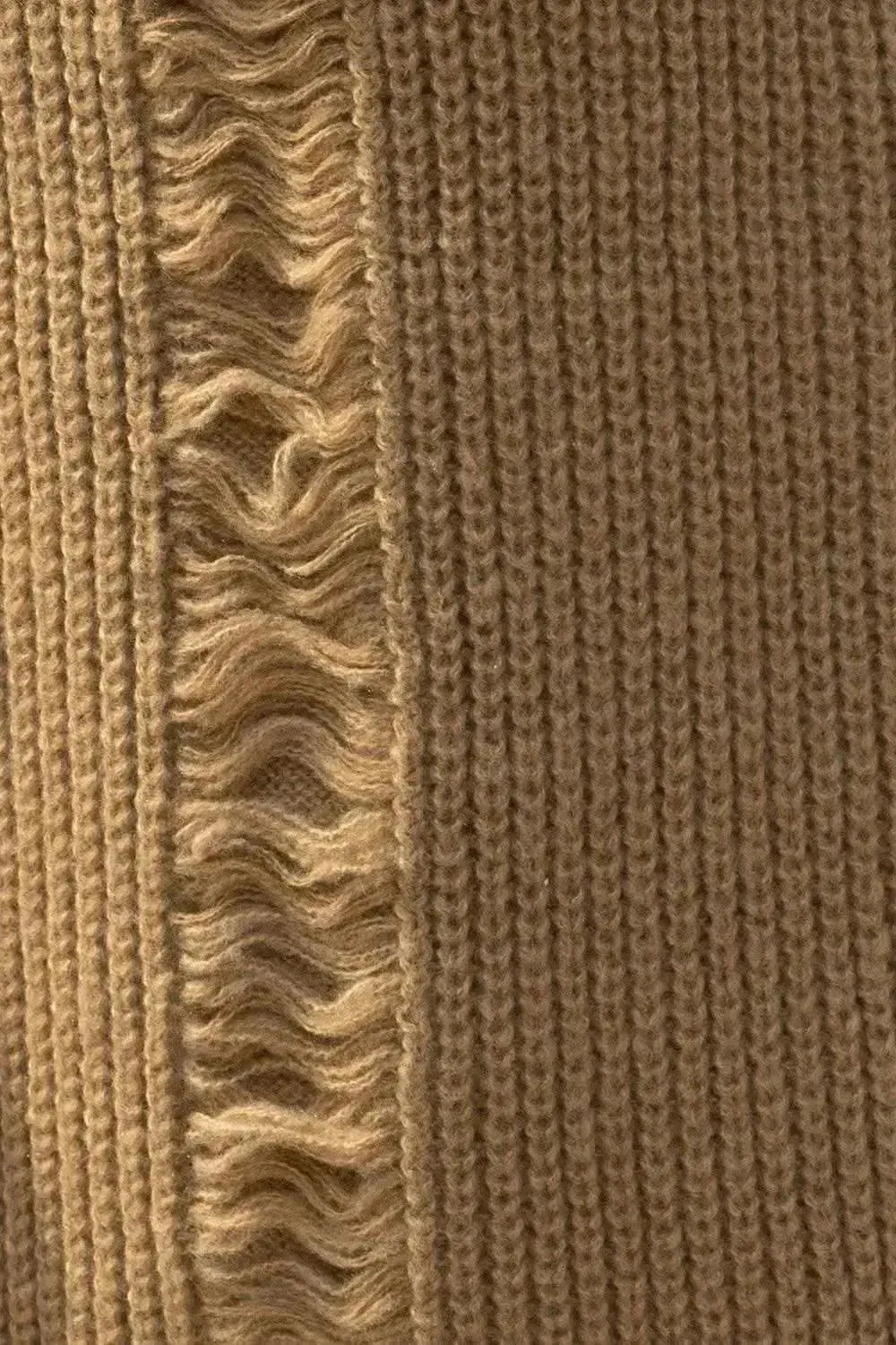 Fringe Trim Open Front Cardigan with Pockets - Bad Moms Club