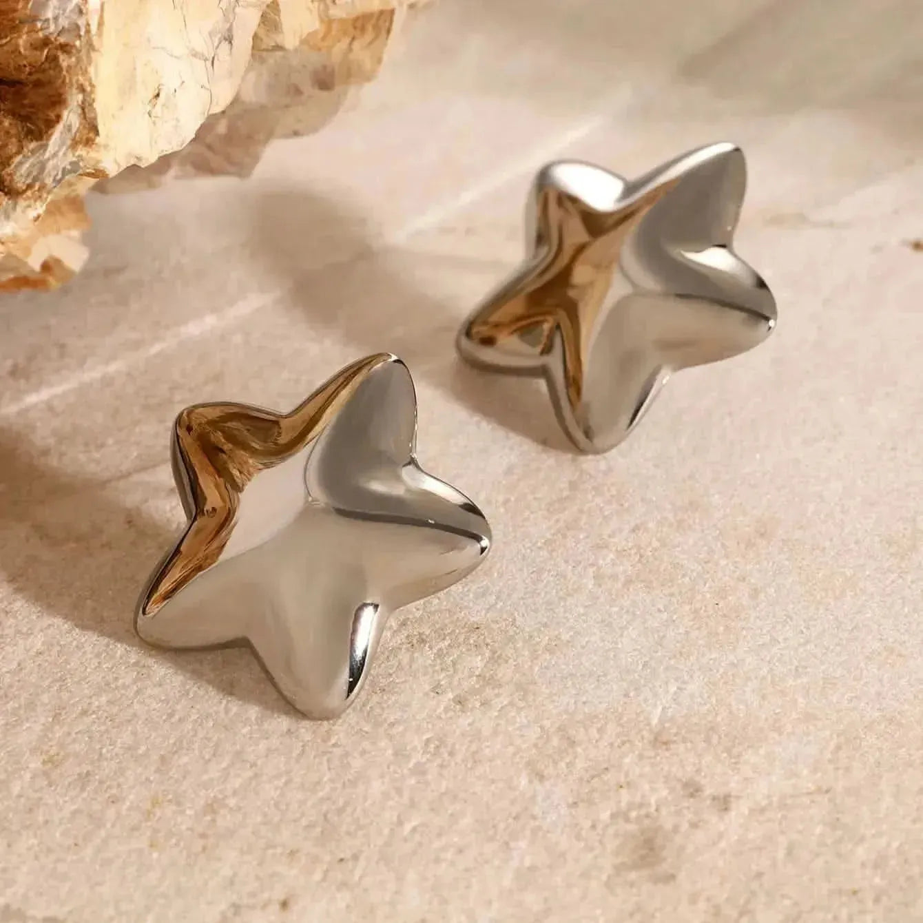Stainless Steel Star Stud Earrings - Bad Moms Club