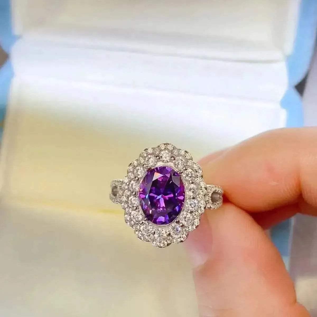 2 Carat Moissanite 925 Sterling Silver Ring - Bad Moms Club