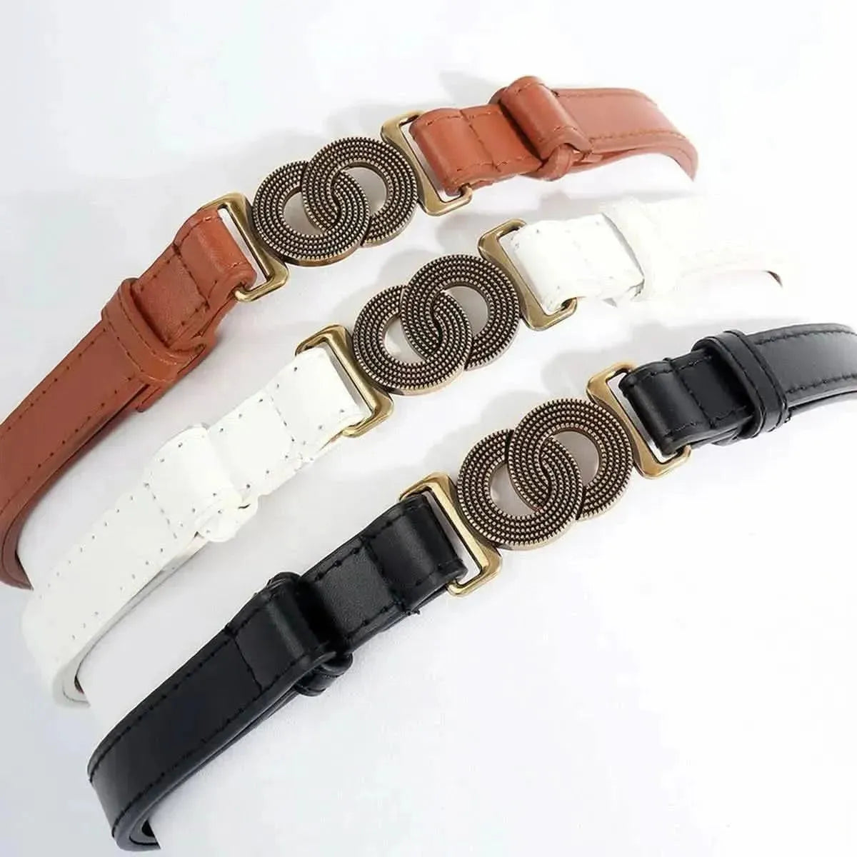 Alloy Buckle PU Belt - Bad Moms Club