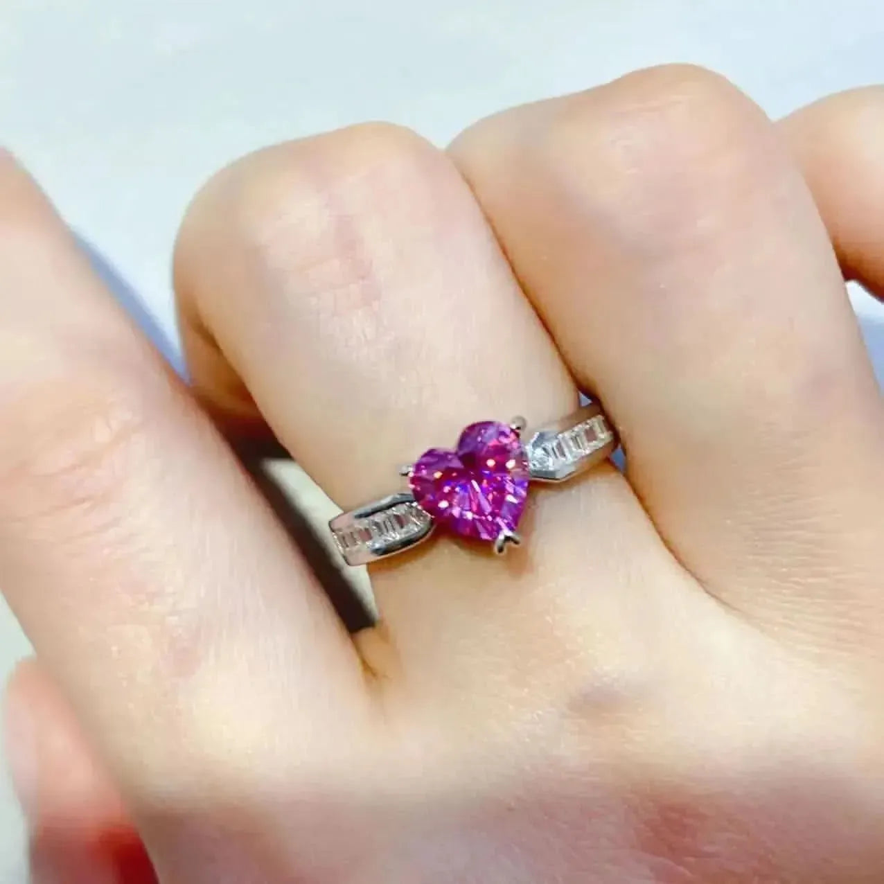 1 Carat Moissanite 925 Sterling Silver Ring - Bad Moms Club