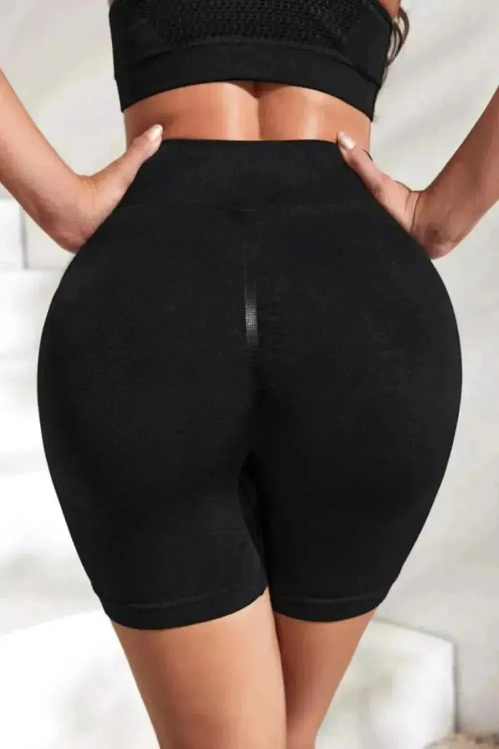 Slim Fit High Waistband Active Shorts - Bad Moms Club