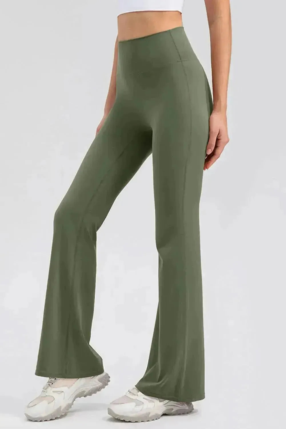High Waist Straight Active Pants - Bad Moms Club