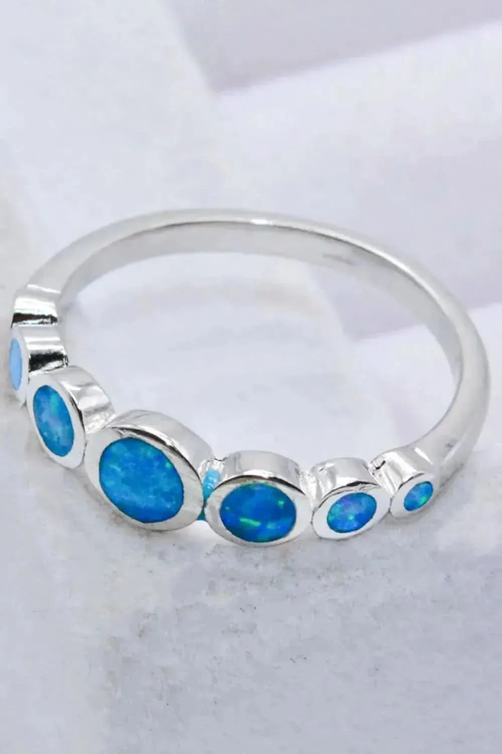925 Sterling Silver Multi-Opal Ring - Bad Moms Club