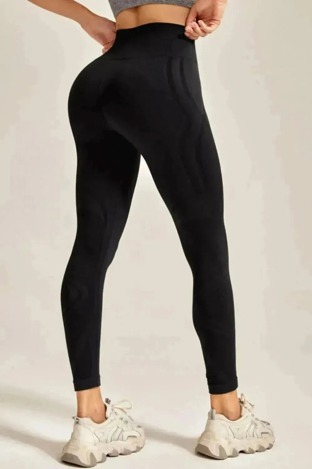 Wide Waistband Long Active Pants - Bad Moms Club