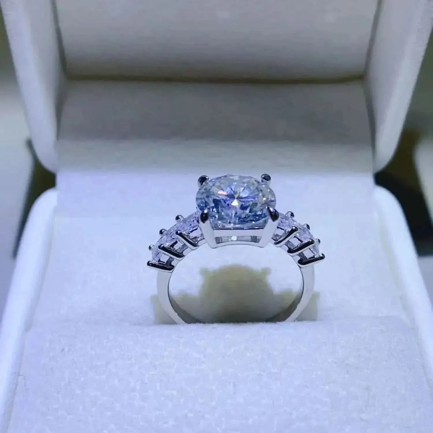 3 Carat Moissanite 925 Sterling Silver Ring - Bad Moms Club