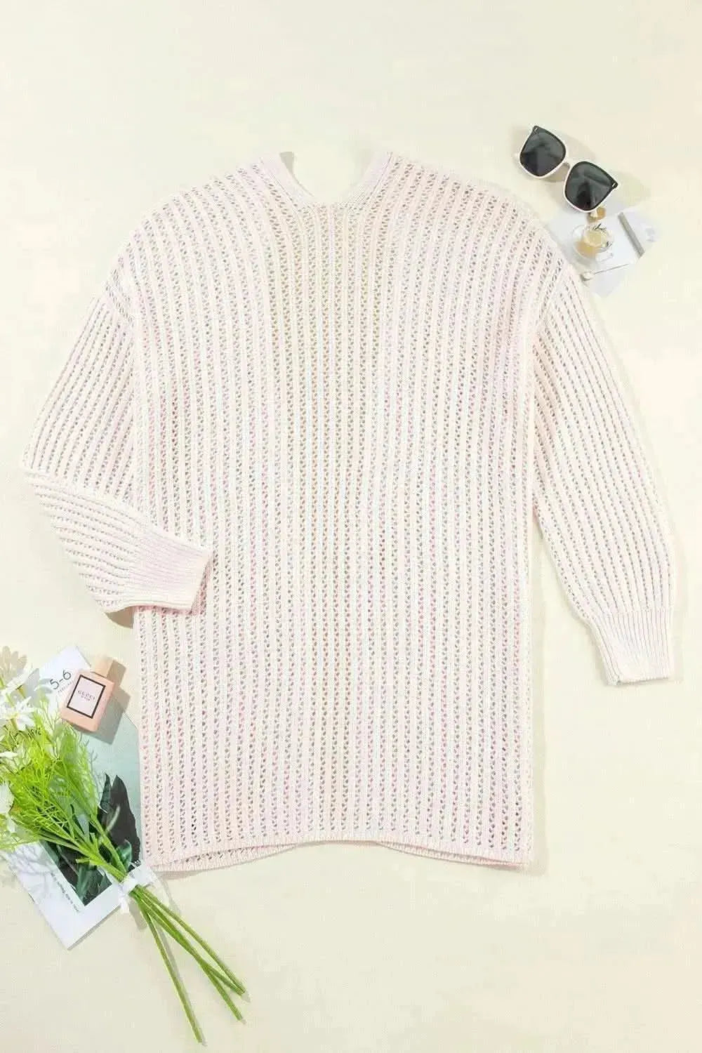 Open Front Long Sleeve Cardigan - Bad Moms Club