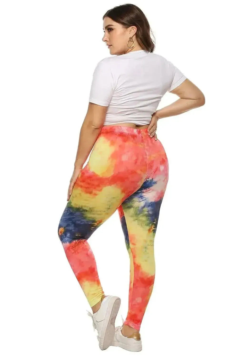 Plus Size Tie Dye Legging - Bad Moms Club