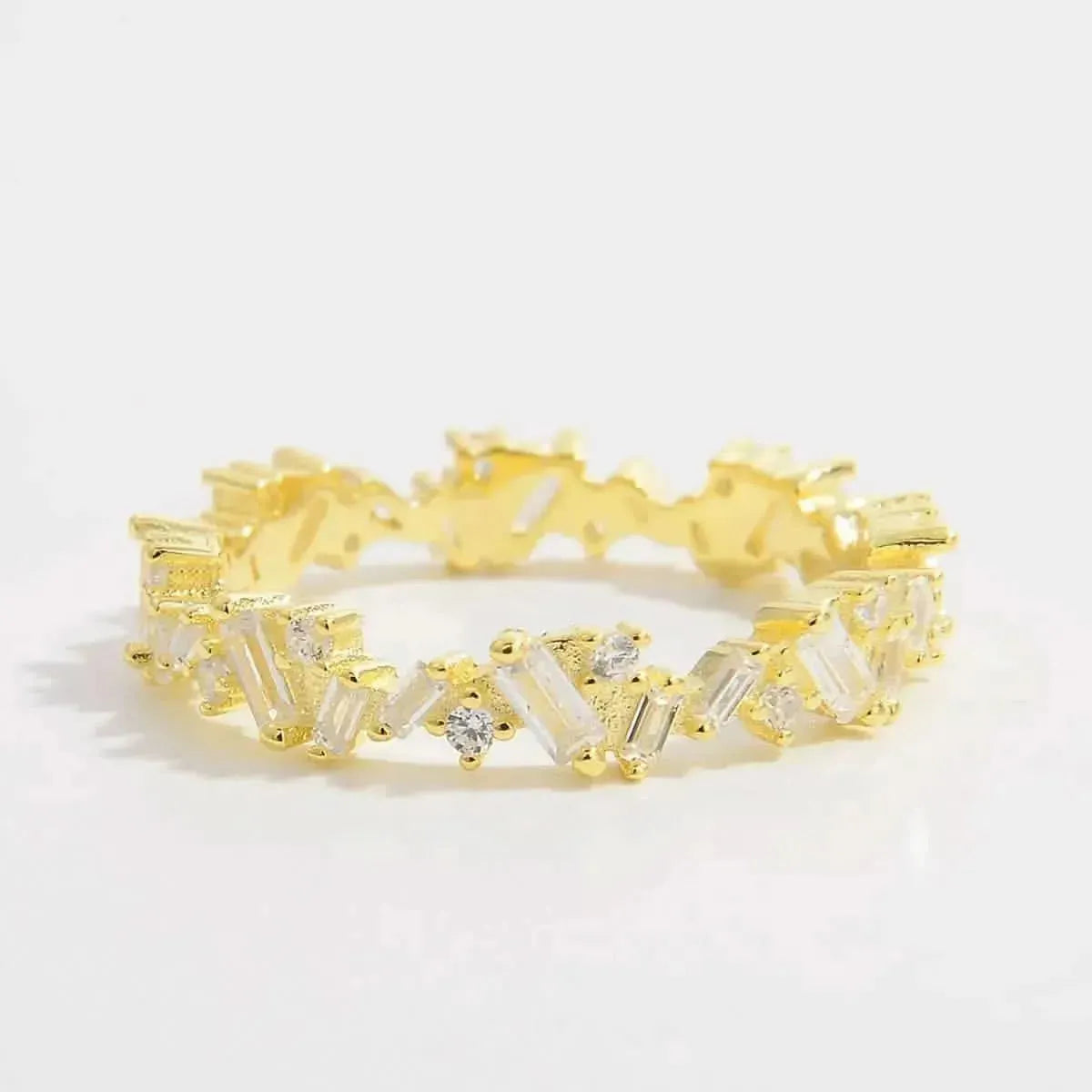 925 Sterling Silver Inlaid Zircon Ring - Bad Moms Club