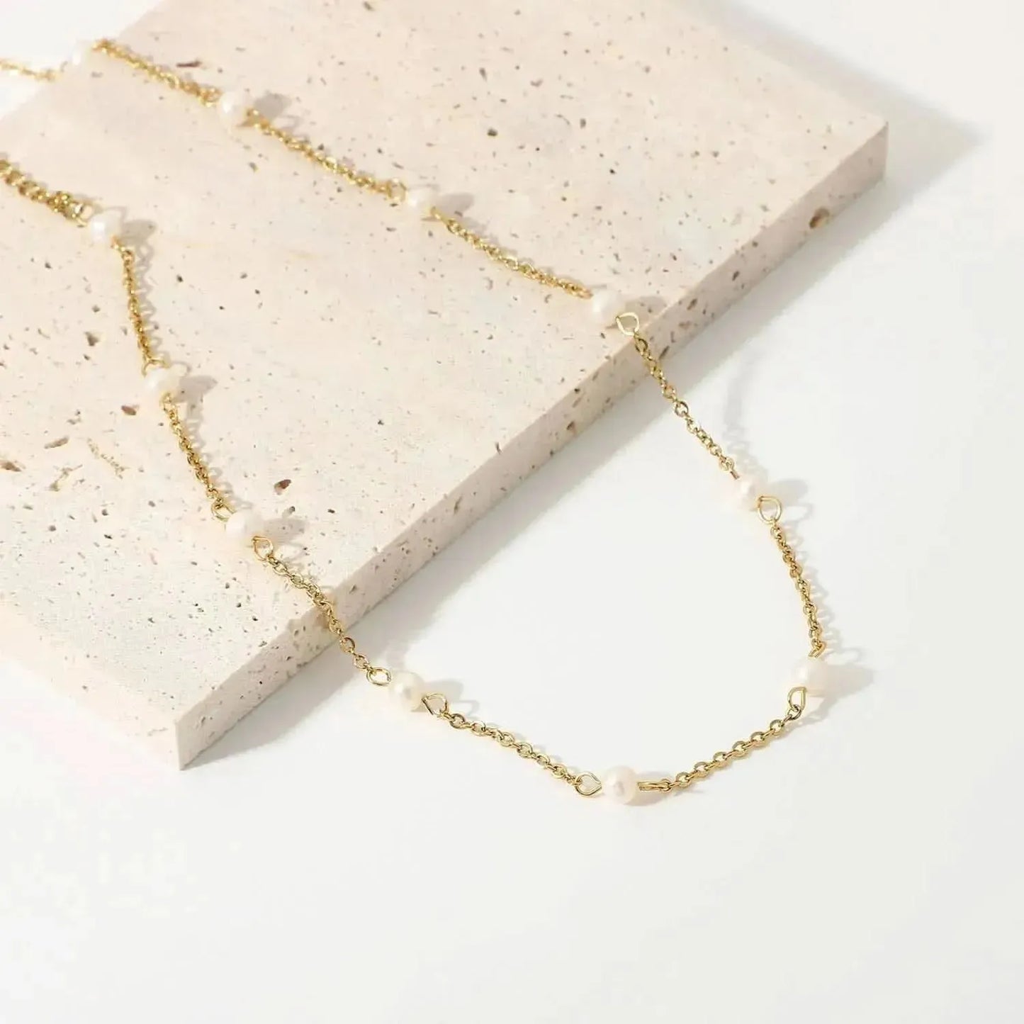 Freshwater Pearl 18K Gold-Plated Necklace - Bad Moms Club