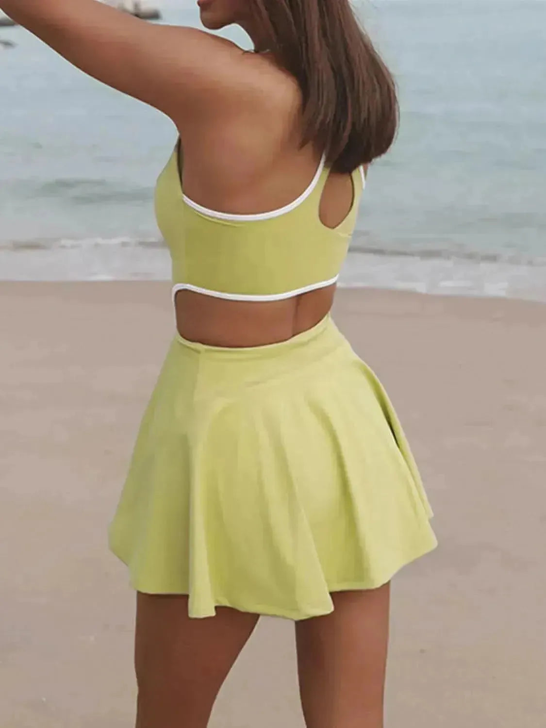 Wide Strap Active Dress with Unitard Liner - Bad Moms Club