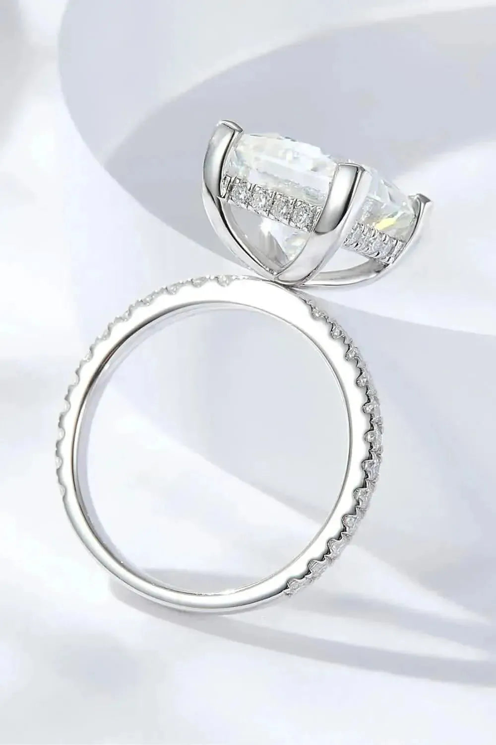 5.52 Carat Moissanite Side Stone Ring - Bad Moms Club