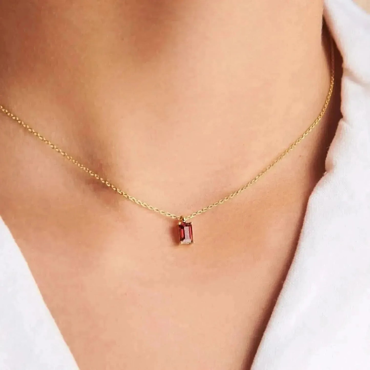 Titanium Steel Inlaid Zircon Pendant Necklace - Bad Moms Club