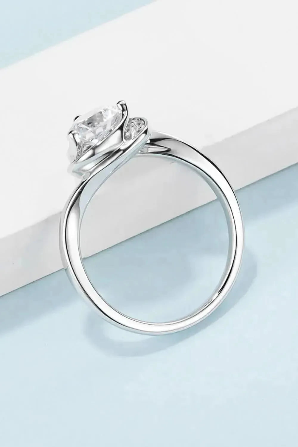 1 Carat Moissanite 925 Sterling Silver Heart Ring - Bad Moms Club