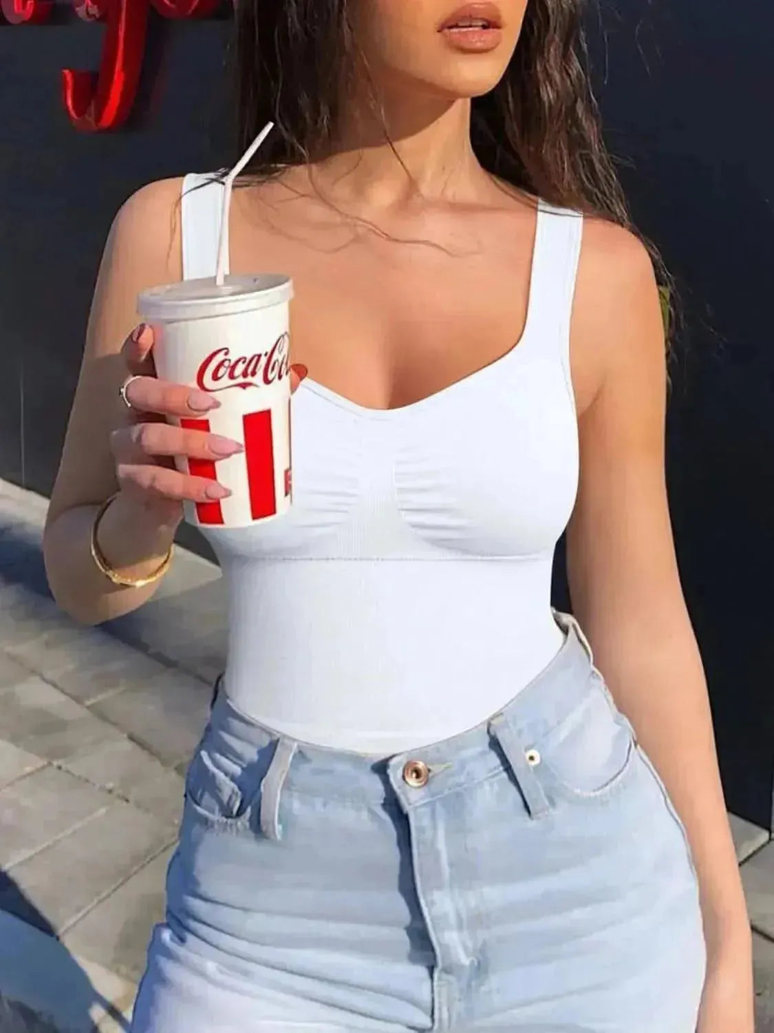 Wide Strap Active Tank - Bad Moms Club