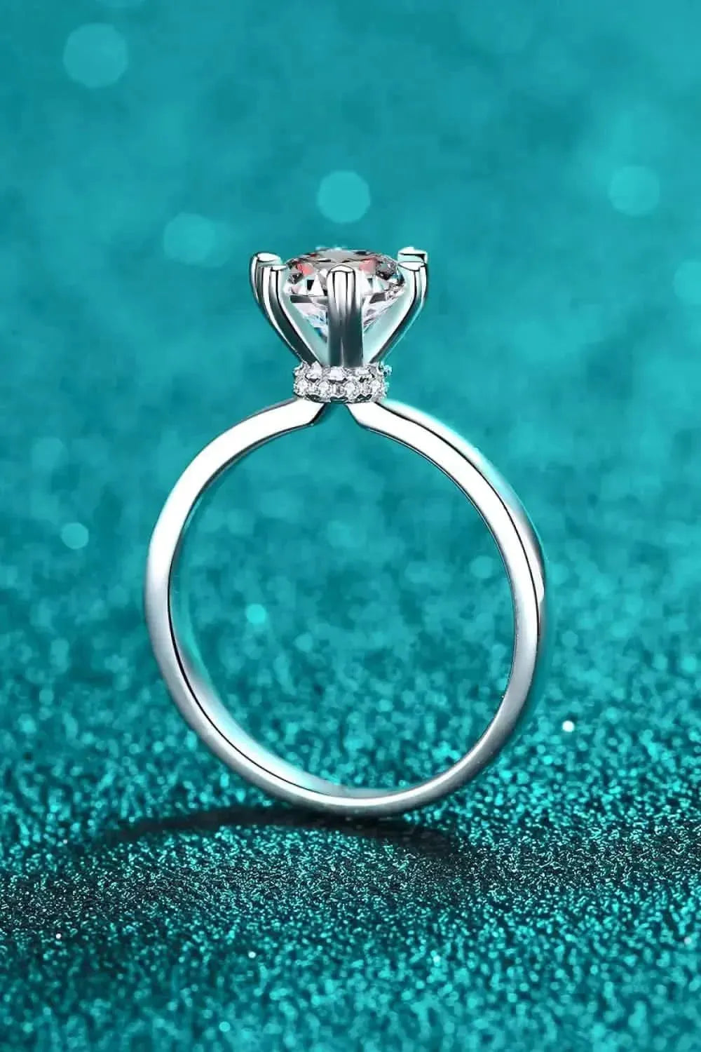 Pleasant Surprise 925 Sterling Silver 1 Carat Moissanite Ring - Bad Moms Club