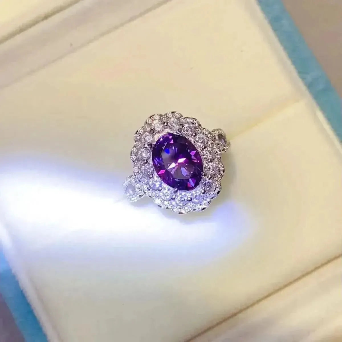 2 Carat Moissanite 925 Sterling Silver Ring - Bad Moms Club