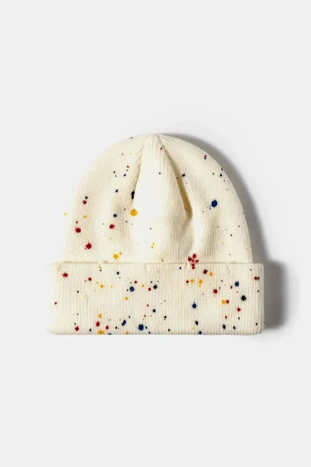 Confetti Rib-Knit Cuff Beanie - Bad Moms Club