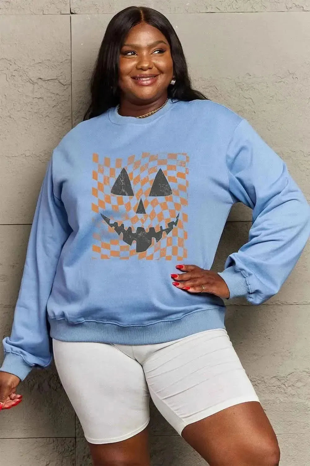 Simply Love Full Size Graphic Dropped Shoulder Sweatshirt - Bad Moms Club
