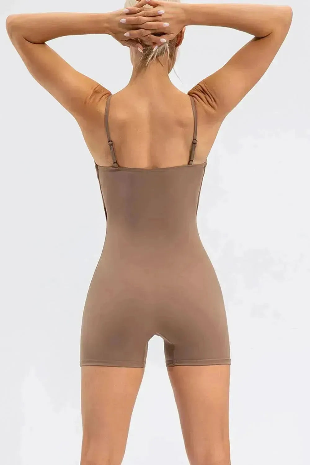 Spaghetti Strap Round Neck Romper - Bad Moms Club