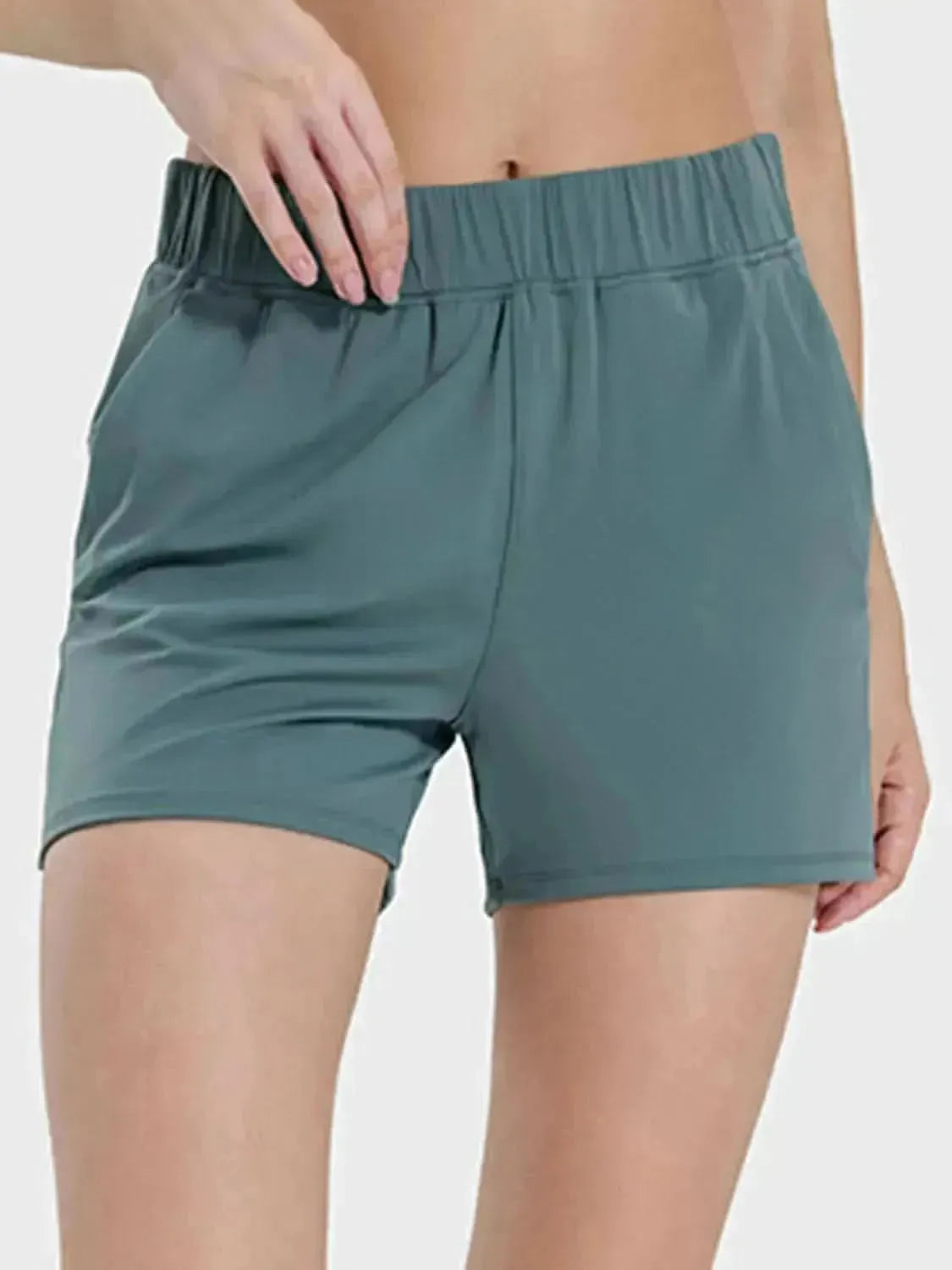Elastic Waist Active Shorts - Bad Moms Club