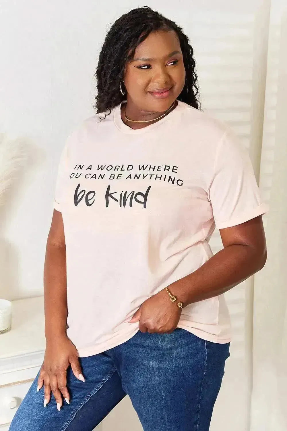 Simply Love Slogan Graphic Cuffed T-Shirt - Bad Moms Club