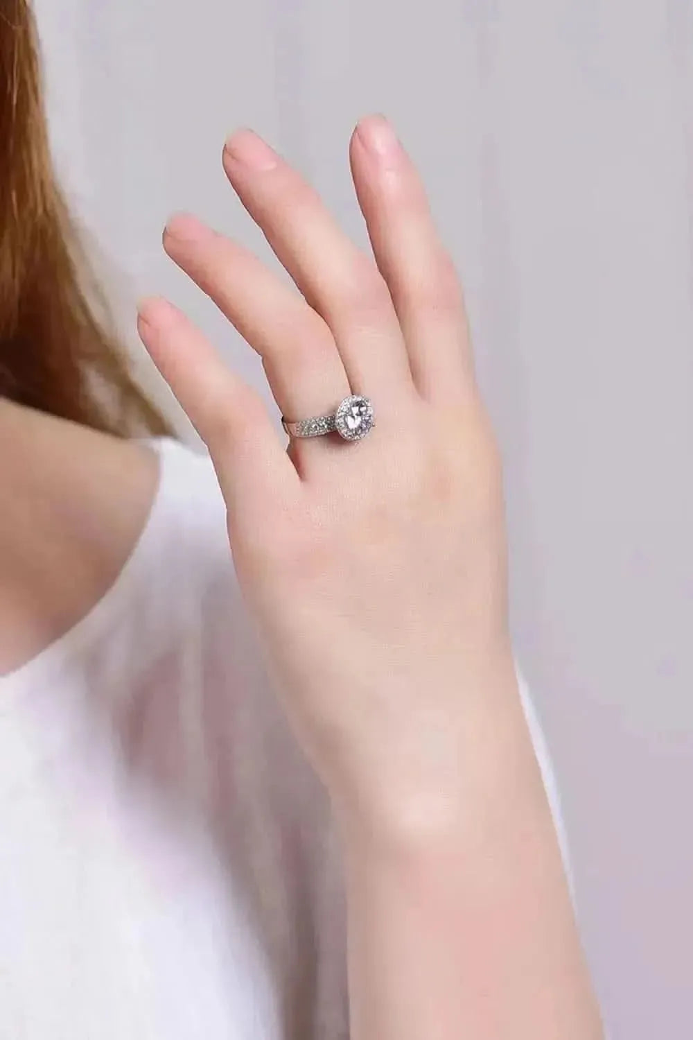 Four-Prong 2 Carat Moissanite Round Ring - Bad Moms Club