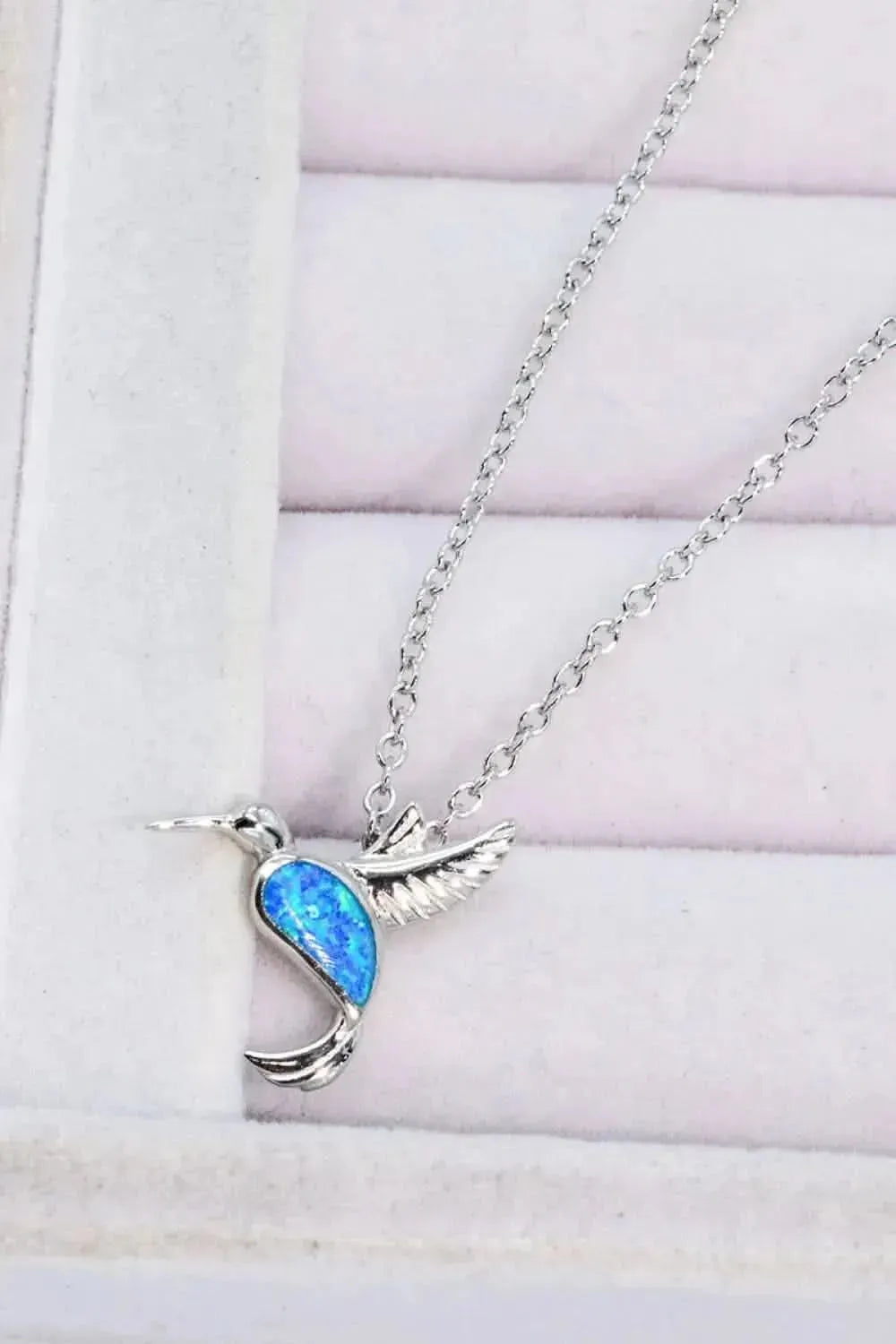 Opal Bird 925 Sterling Silver Necklace - Bad Moms Club