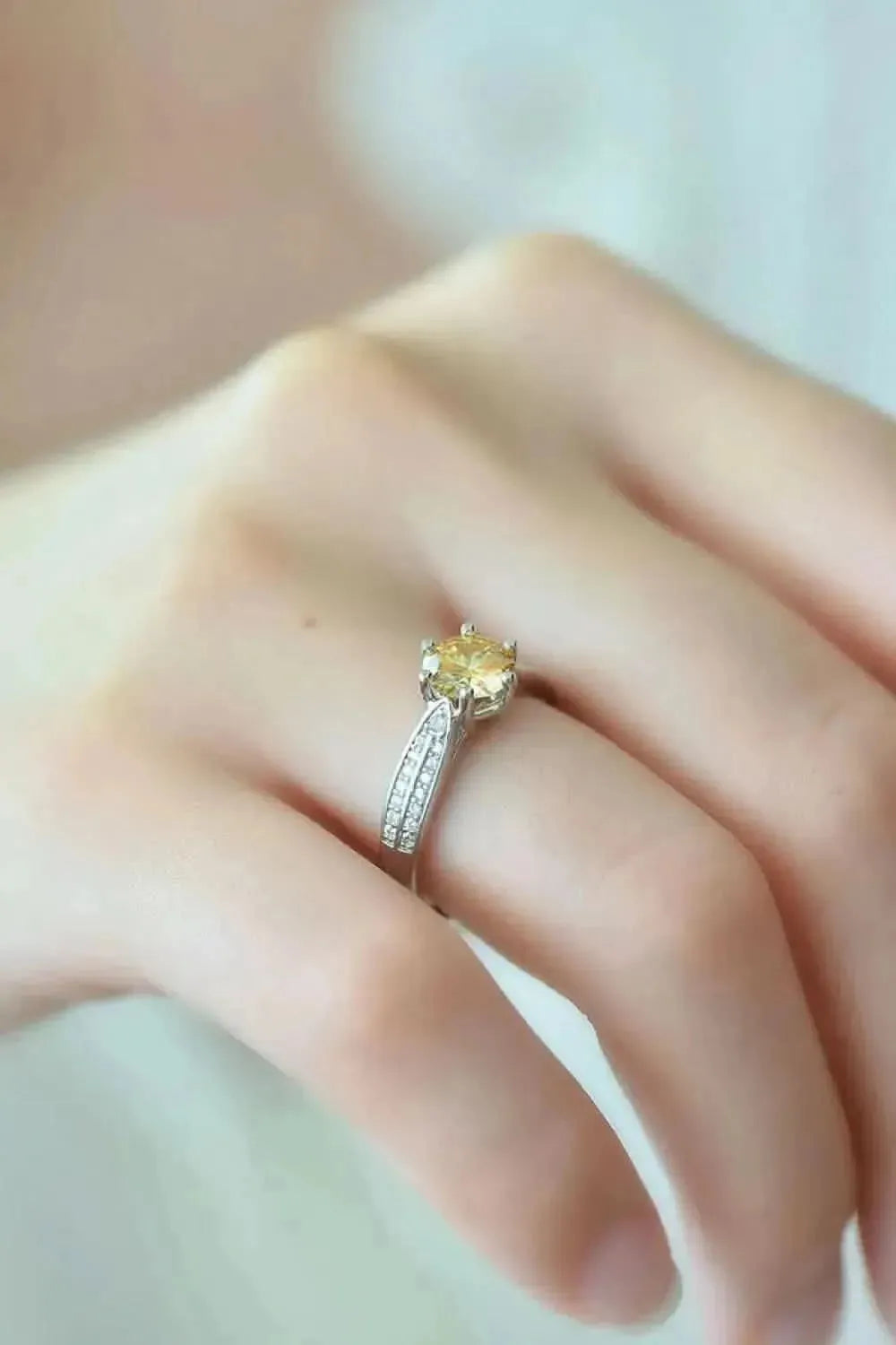 Living Your Life 3 Carat Moissanite 6-Prong Ring - Bad Moms Club