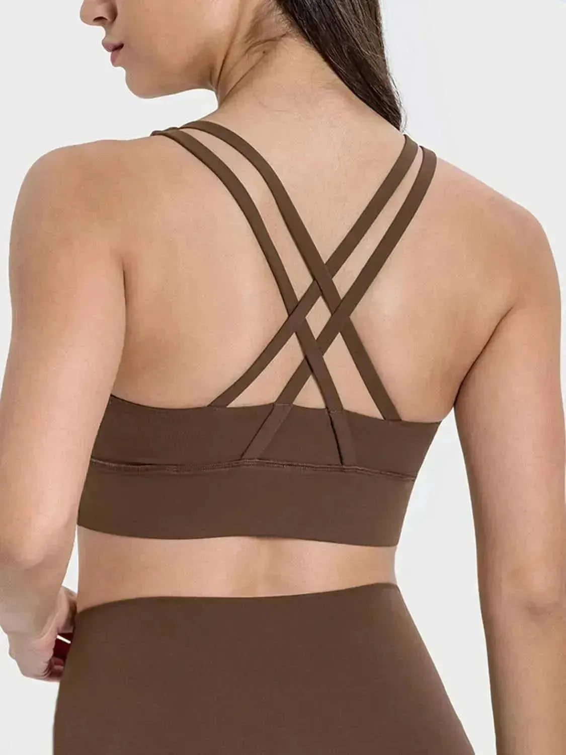 Crisscross Scoop Neck Active Tank - Bad Moms Club