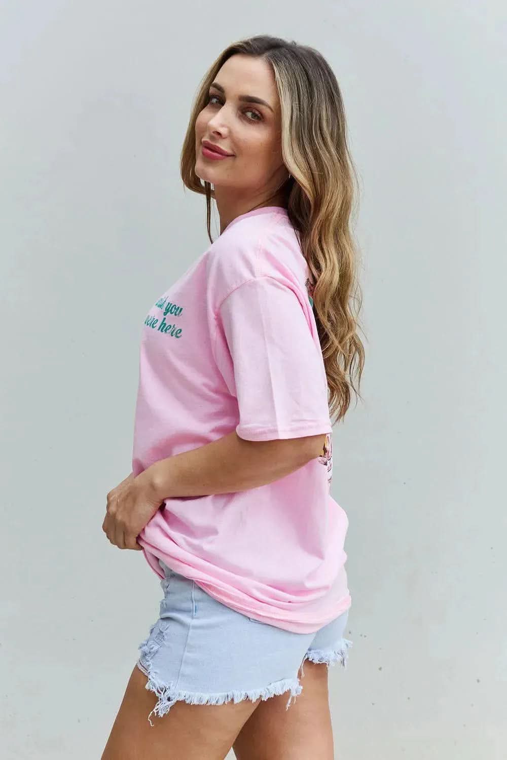 Sweet Claire "Wish You Were Here" Oversized Graphic T-Shirt - Bad Moms Club