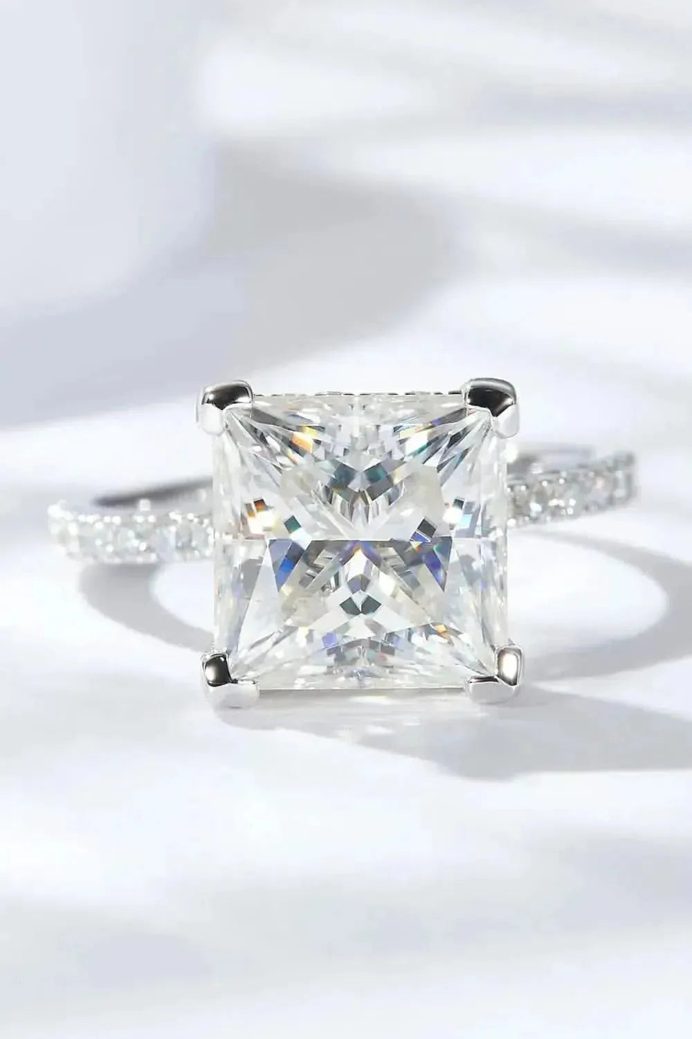 5.52 Carat Moissanite Side Stone Ring - Bad Moms Club