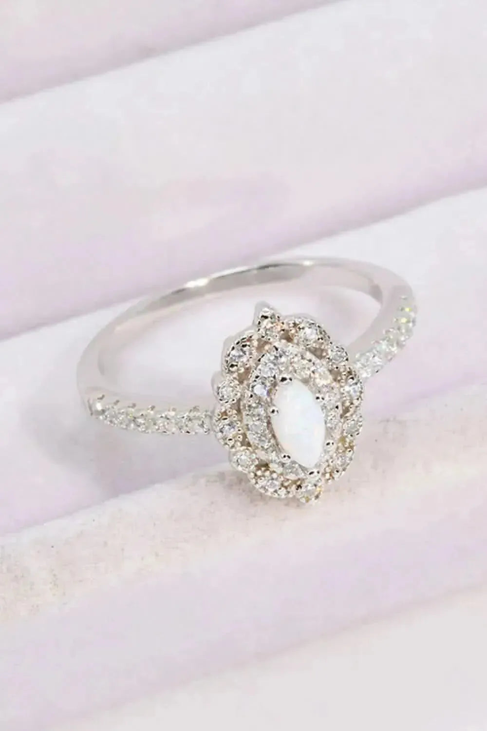 Modern Love Story Opal and Zircon Ring - Bad Moms Club
