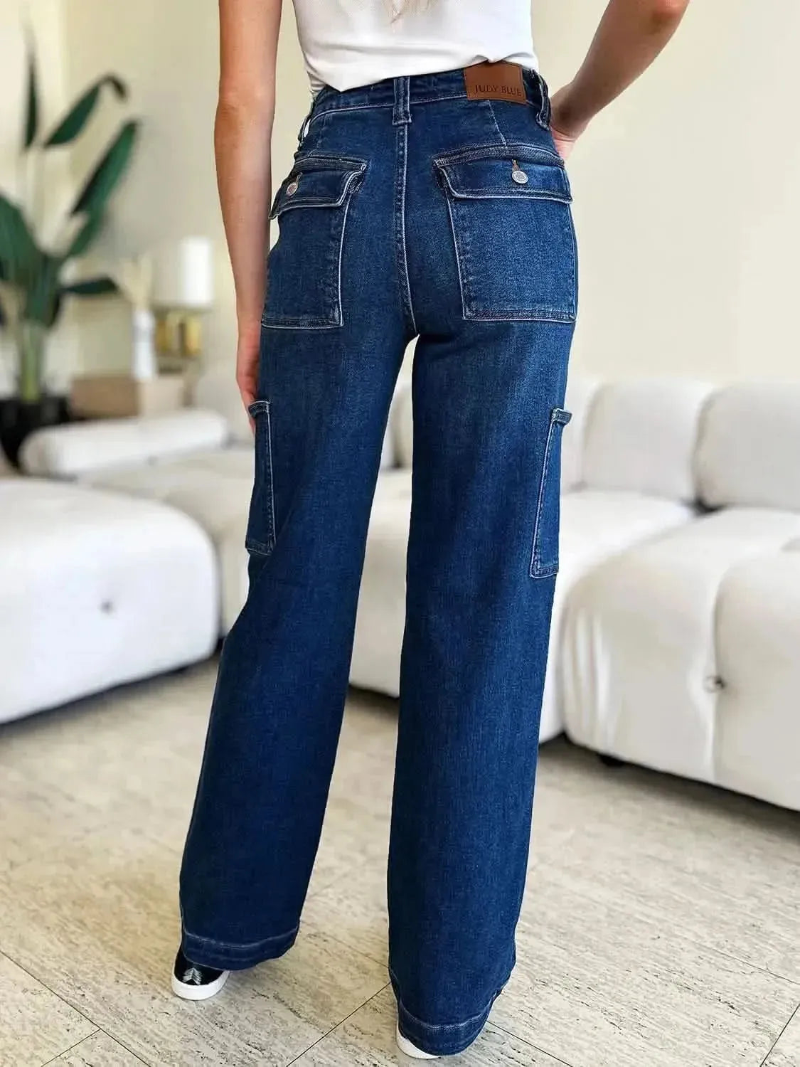 Judy Blue Full Size High Waist Cargo Jeans - Bad Moms Club