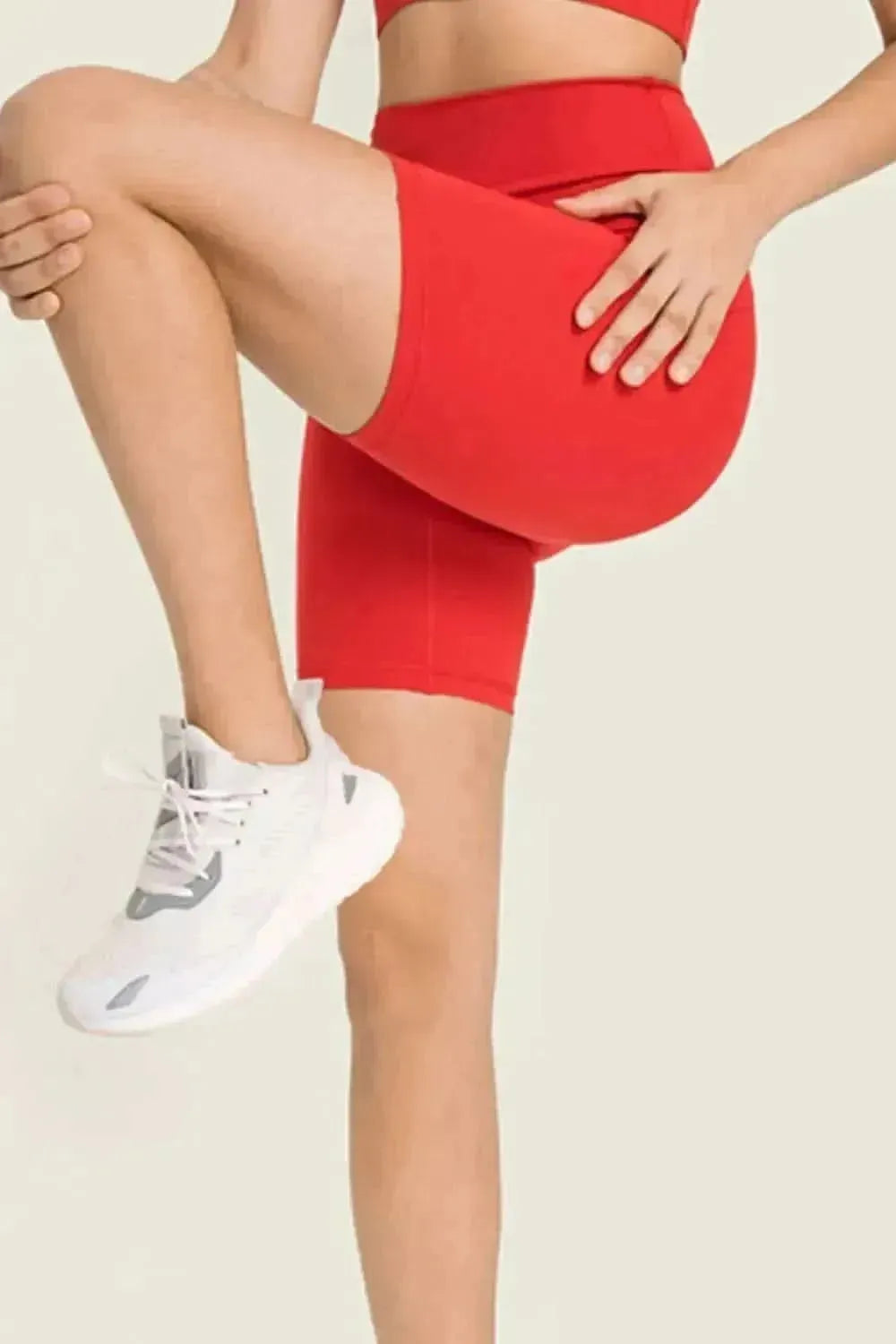 Seamless High-Rise Wide Waistband Biker Shorts - Bad Moms Club