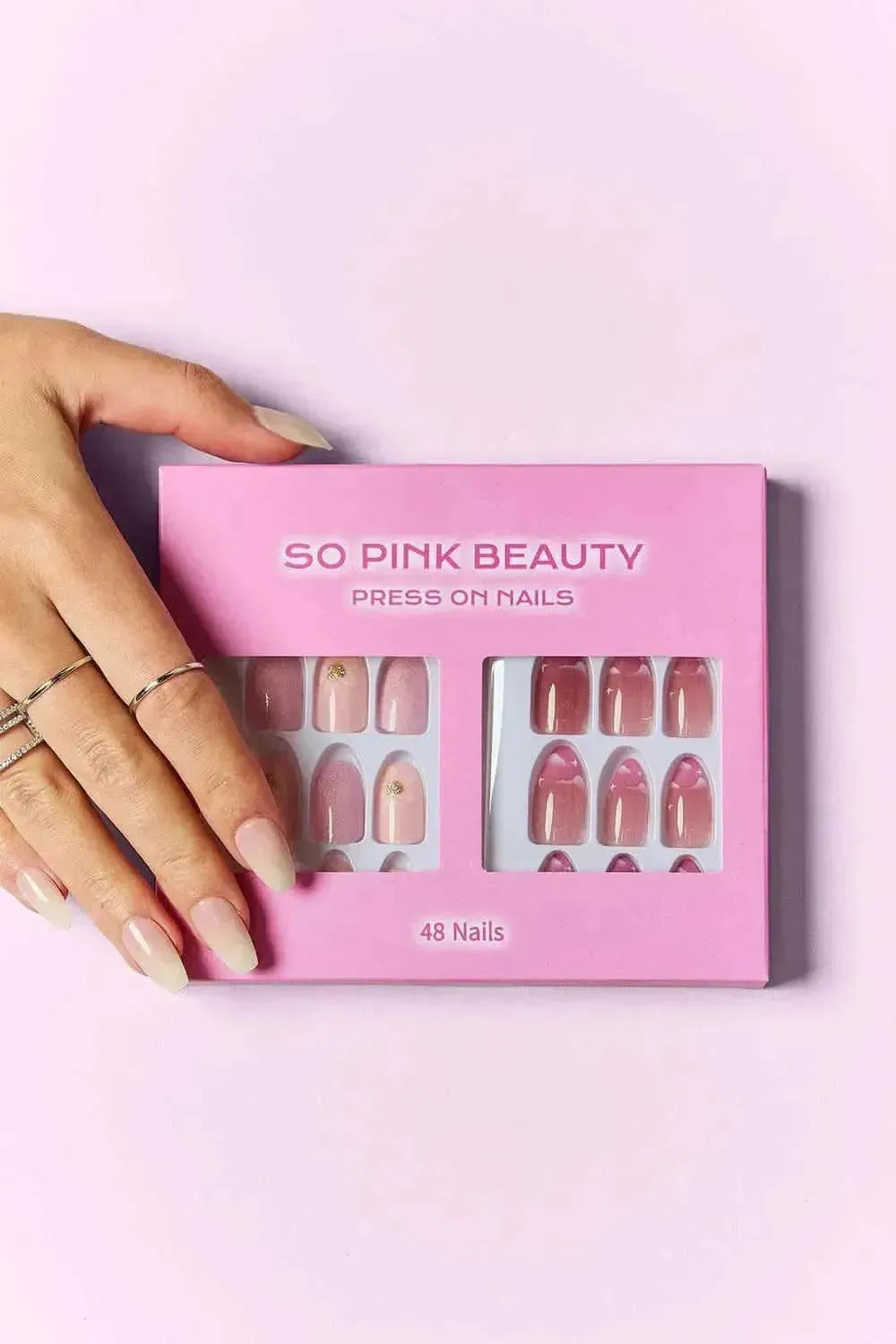SO PINK BEAUTY Press On Nails 2 Packs - Bad Moms Club