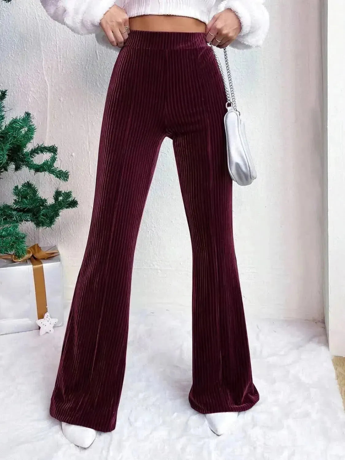 High Waist Flare Pants - Bad Moms Club