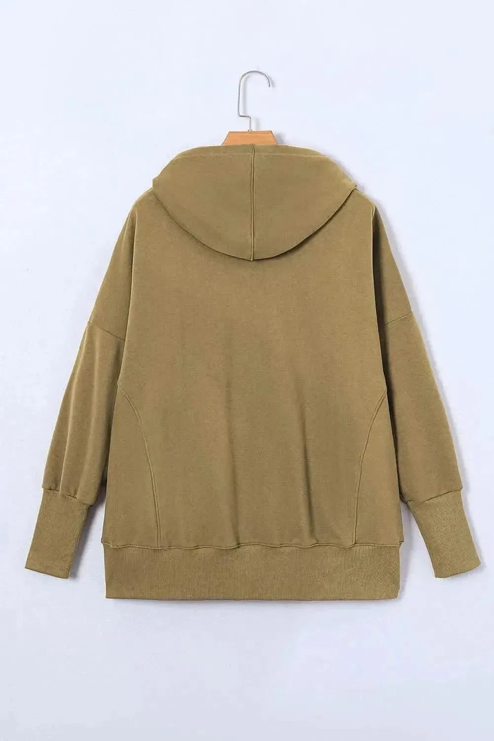 Quarter-Snap Dropped Shoulder Hoodie - Bad Moms Club