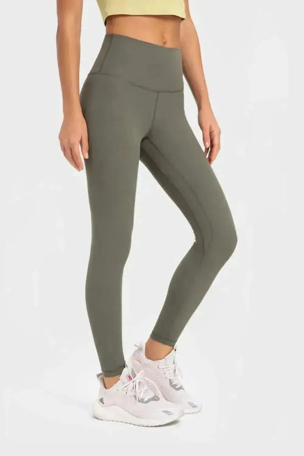 Highly Stretchy Wide Waistband Yoga Leggings - Bad Moms Club