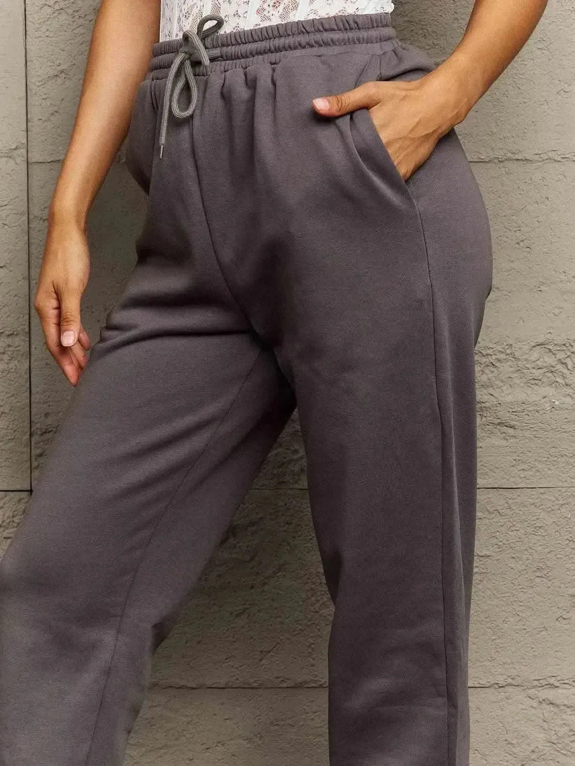 Simply Love Full Size Drawstring Sweatpants - Bad Moms Club