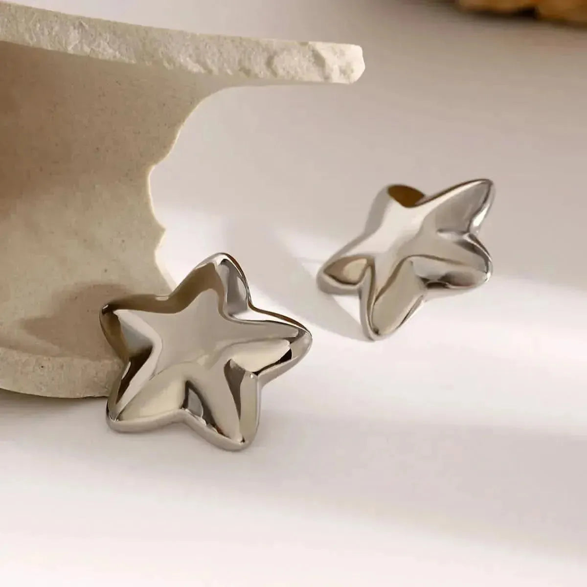 Stainless Steel Star Stud Earrings - Bad Moms Club
