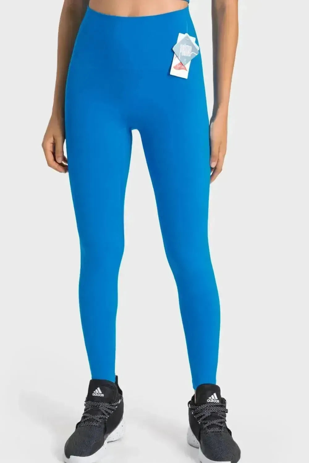 High-Rise Wide Waistband Yoga Leggings - Bad Moms Club