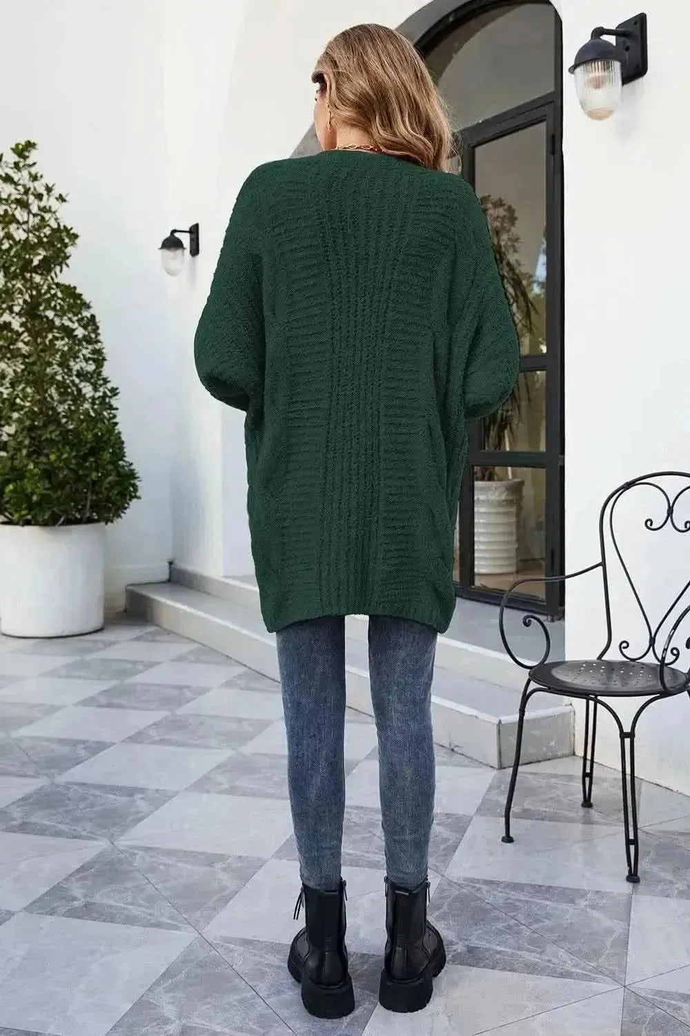 Open Front Dolman Sleeve Cardigan - Bad Moms Club