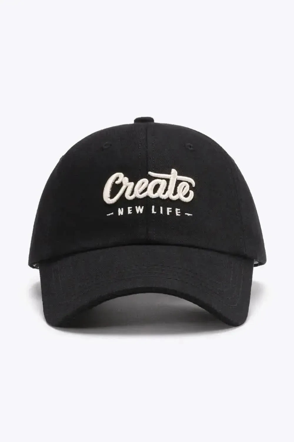 CREATE NEW LIFE Adjustable Cotton Baseball Cap - Bad Moms Club