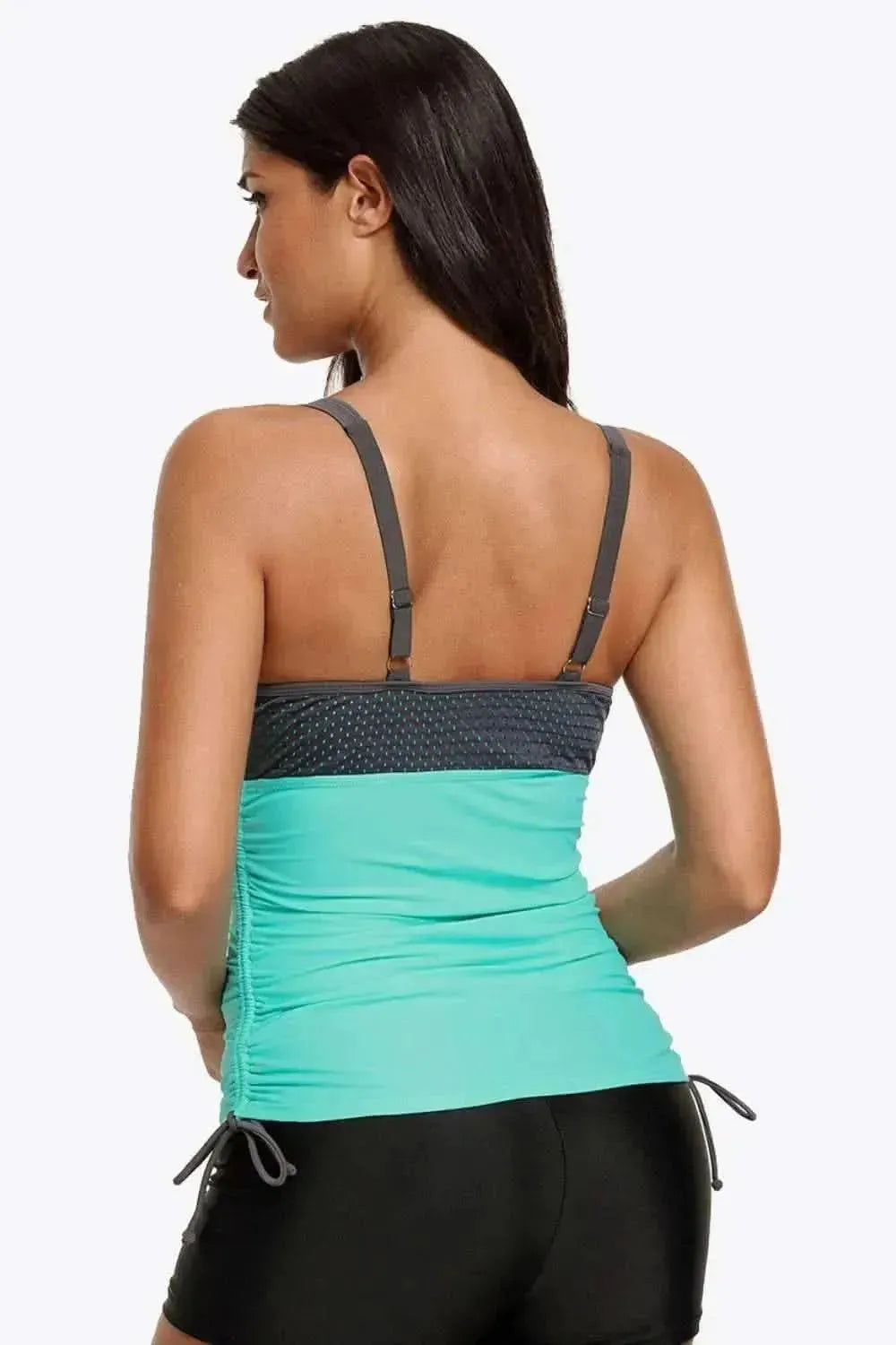 Contrast Sweetheart Neck Swim Cami - Bad Moms Club
