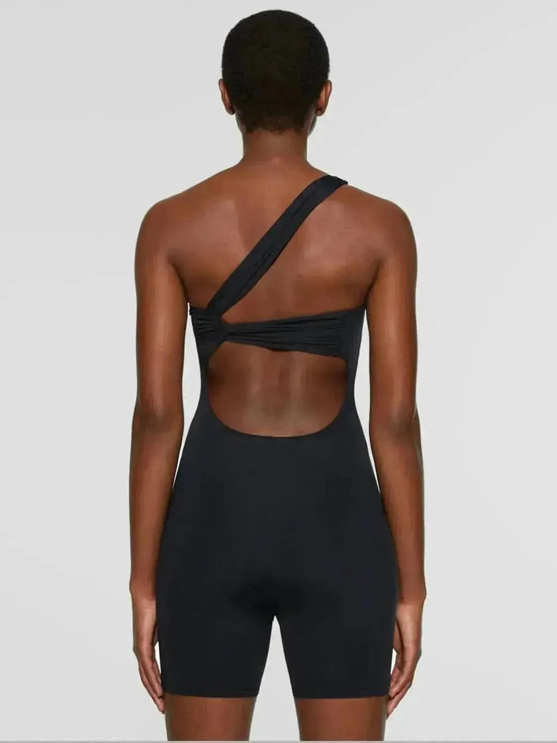 Single Shoulder Active Romper - Bad Moms Club