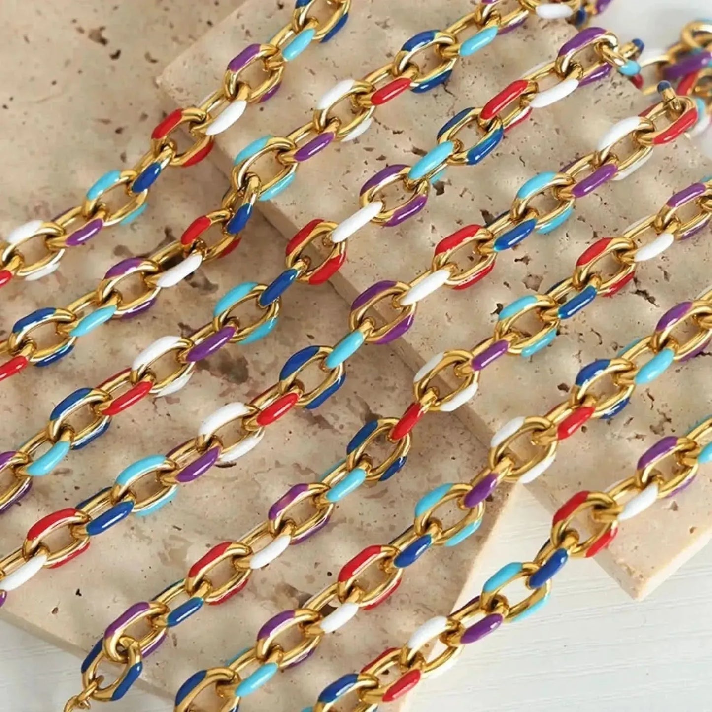 18K Gold-Plated Titanium Steel Necklace - Bad Moms Club