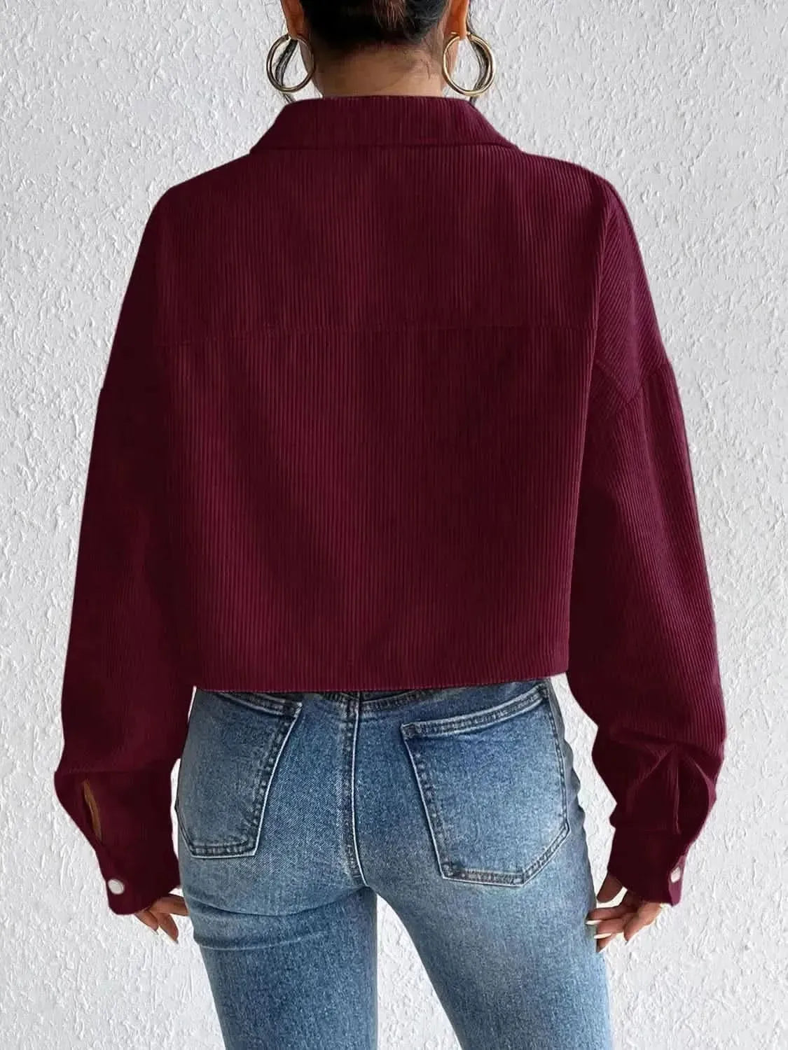 Honey Snap Down Long Sleeve Jacket - Bad Moms Club