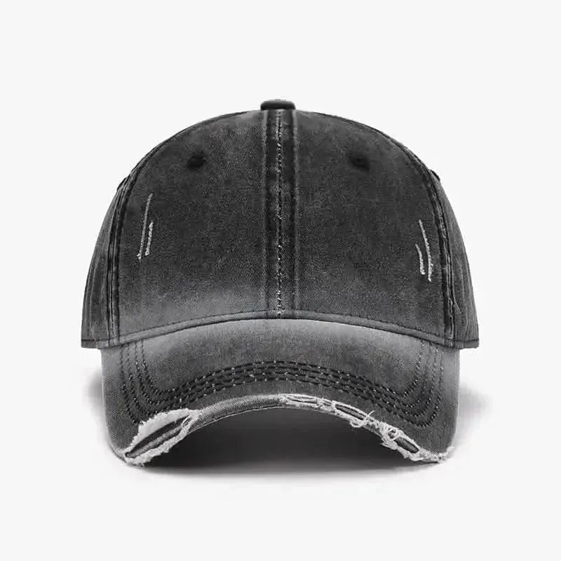 Distressed Washed Adjustable Baseball Cap - Bad Moms Club